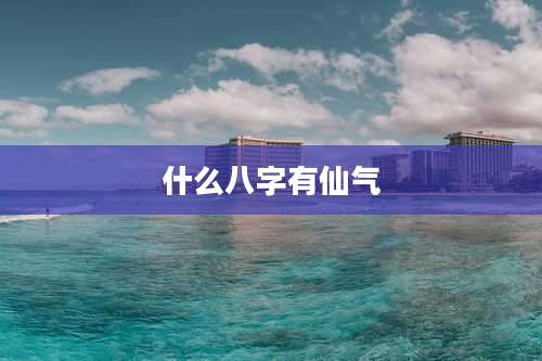 什么八字有仙气