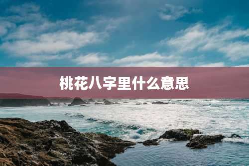 桃花八字里什么意思