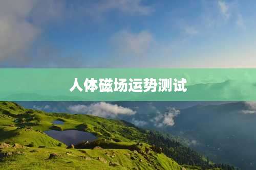 人体磁场运势测试