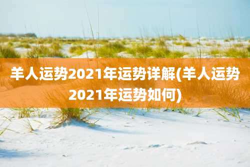 羊人运势2021年运势详解(羊人运势2021年运势如何)