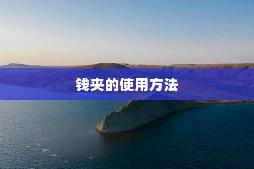 钱夹的使用方法