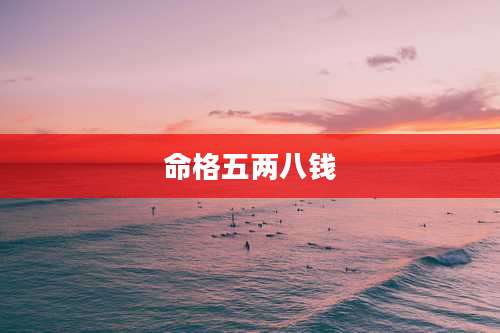命格五两八钱