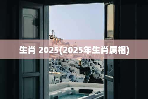 生肖 2025(2025年生肖属相)