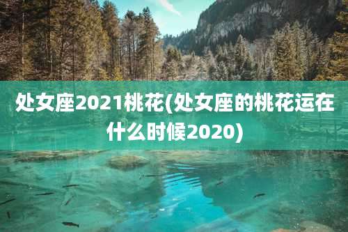 处女座2021桃花(处女座的桃花运在什么时候2020)