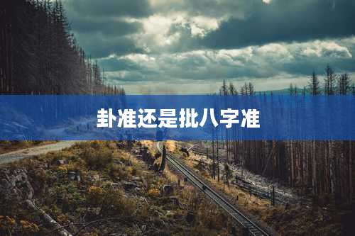 卦准还是批八字准