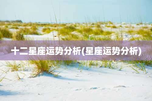 十二星座运势分析(星座运势分析)