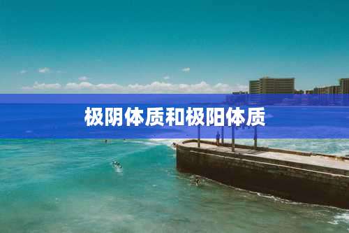 极阴体质和极阳体质