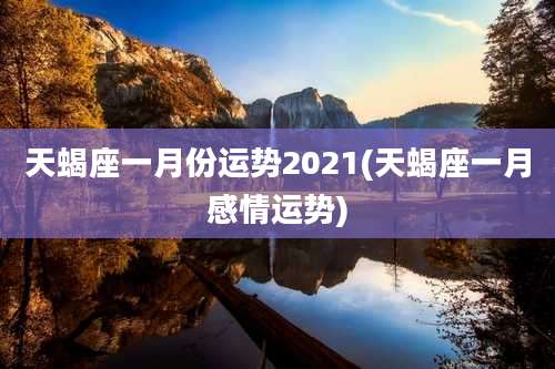 天蝎座一月份运势2021(天蝎座一月感情运势)