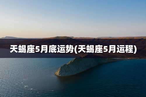 天蝎座5月底运势(天蝎座5月运程)