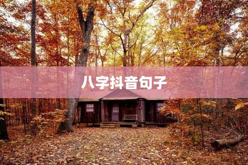 八字抖音句子