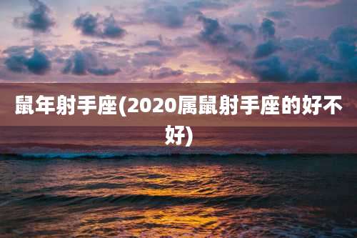 鼠年射手座(2020属鼠射手座的好不好)