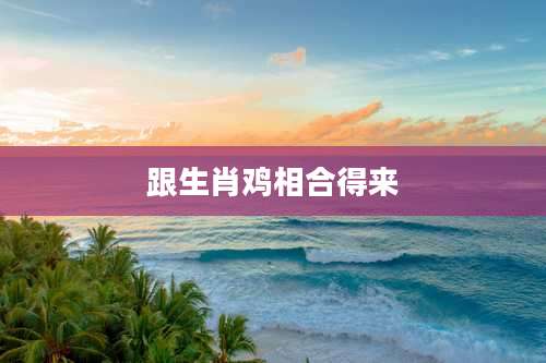 跟生肖鸡相合得来