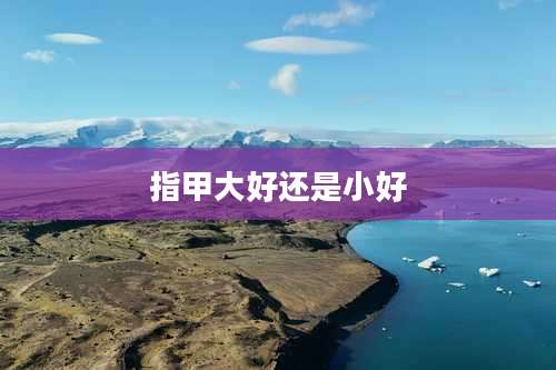 指甲大好还是小好