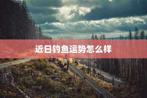 近日钓鱼运势怎么样