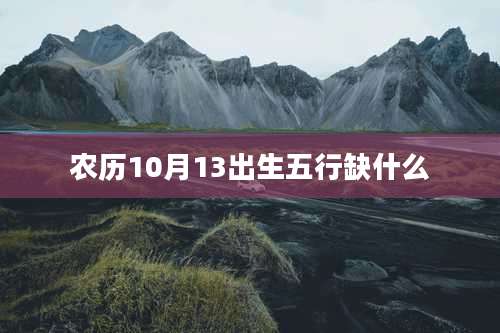 农历10月13出生五行缺什么