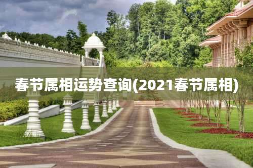 春节属相运势查询(2021春节属相)
