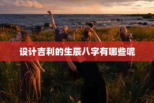 设计吉利的生辰八字有哪些呢