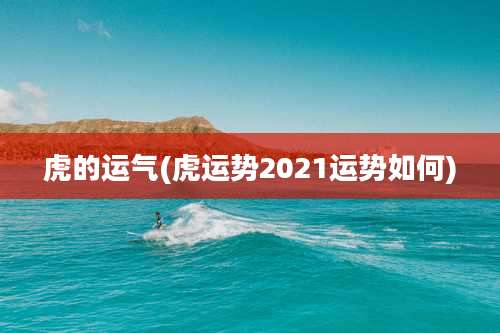 虎的运气(虎运势2021运势如何)