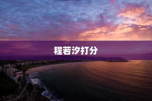 程若汐打分