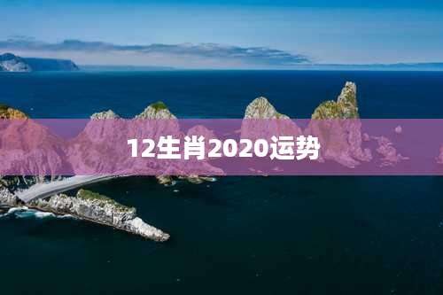 12生肖2020运势