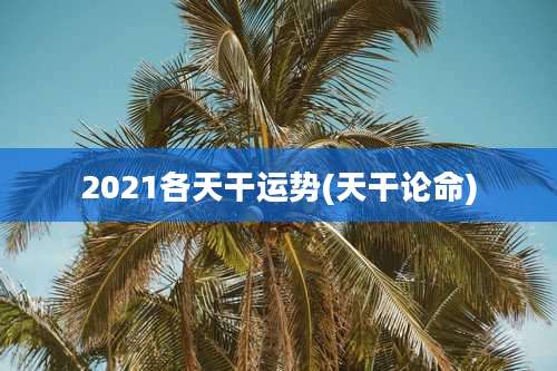 2021各天干运势(天干论命)