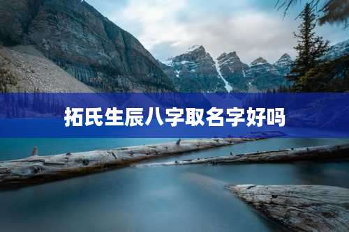 拓氏生辰八字取名字好吗