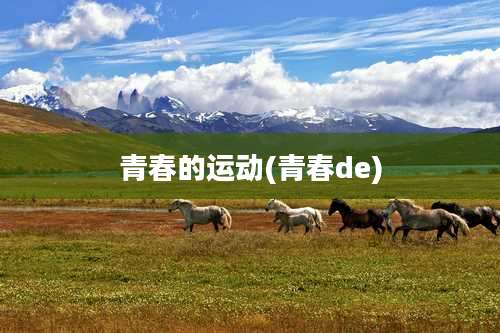 青春的运动(青春de)