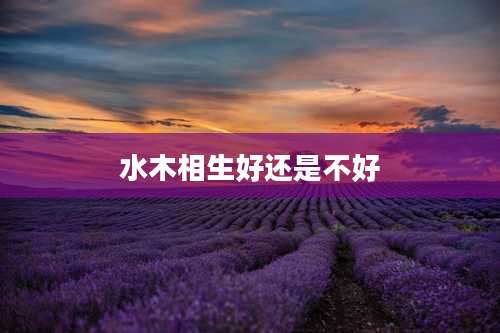 水木相生好还是不好