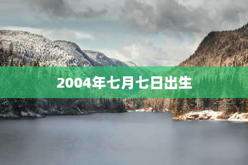 2004年七月七日出生