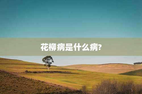 花柳病是什么病?