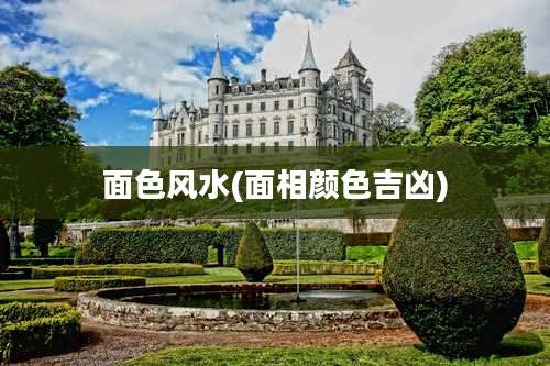 面色风水(面相颜色吉凶)