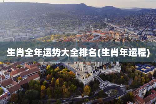 生肖全年运势大全排名(生肖年运程)