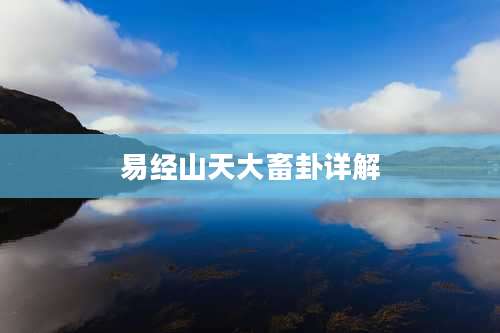 易经山天大畜卦详解