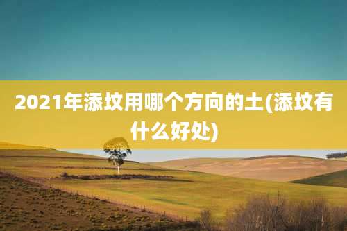 2021年添坟用哪个方向的土(添坟有什么好处)
