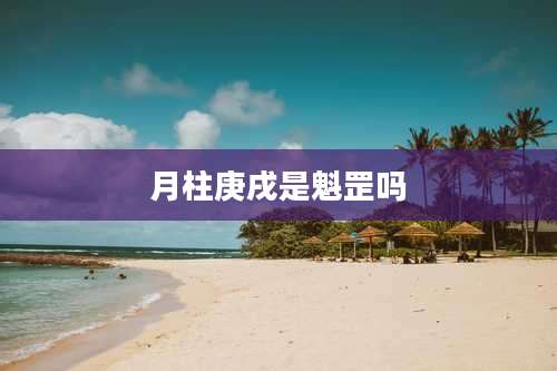 月柱庚戌是魁罡吗