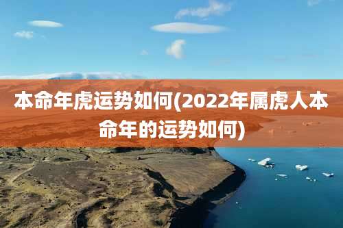 本命年虎运势如何(2022年属虎人本命年的运势如何)