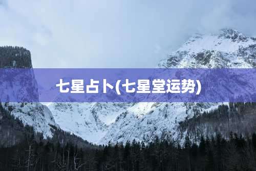 七星占卜(七星堂运势)