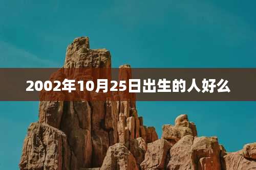 2002年10月25日出生的人好么
