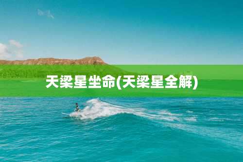 天梁星坐命(天梁星全解)