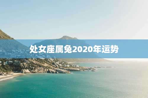 处女座属兔2020年运势