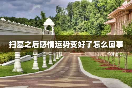 扫墓之后感情运势变好了怎么回事